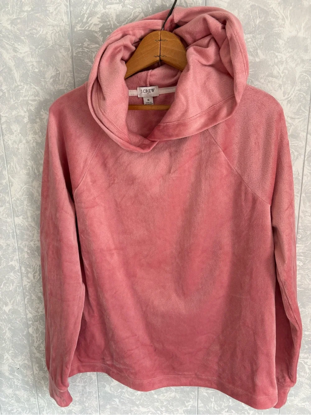 J crew Cozy Pink Velour Hoodie & Jogger Set - Women